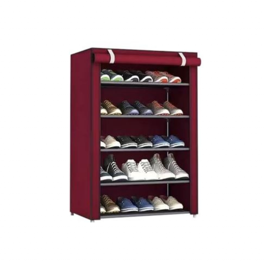 ตู้วางรองเท้า ชั้นวางรองเท้า 5 ชั้น พร้อมผ้าคลุม รุ่น SH0041 - Shopmania